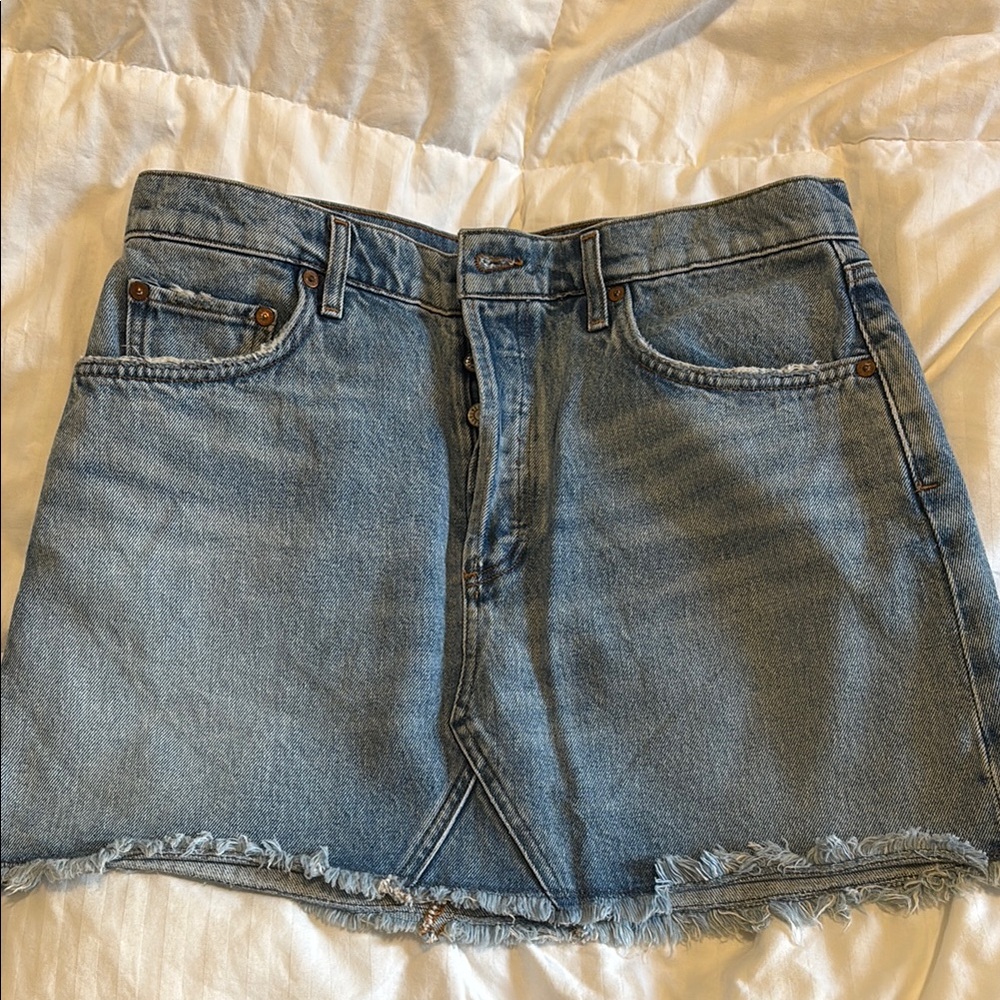 AGOLDE Denim Mini Skirt